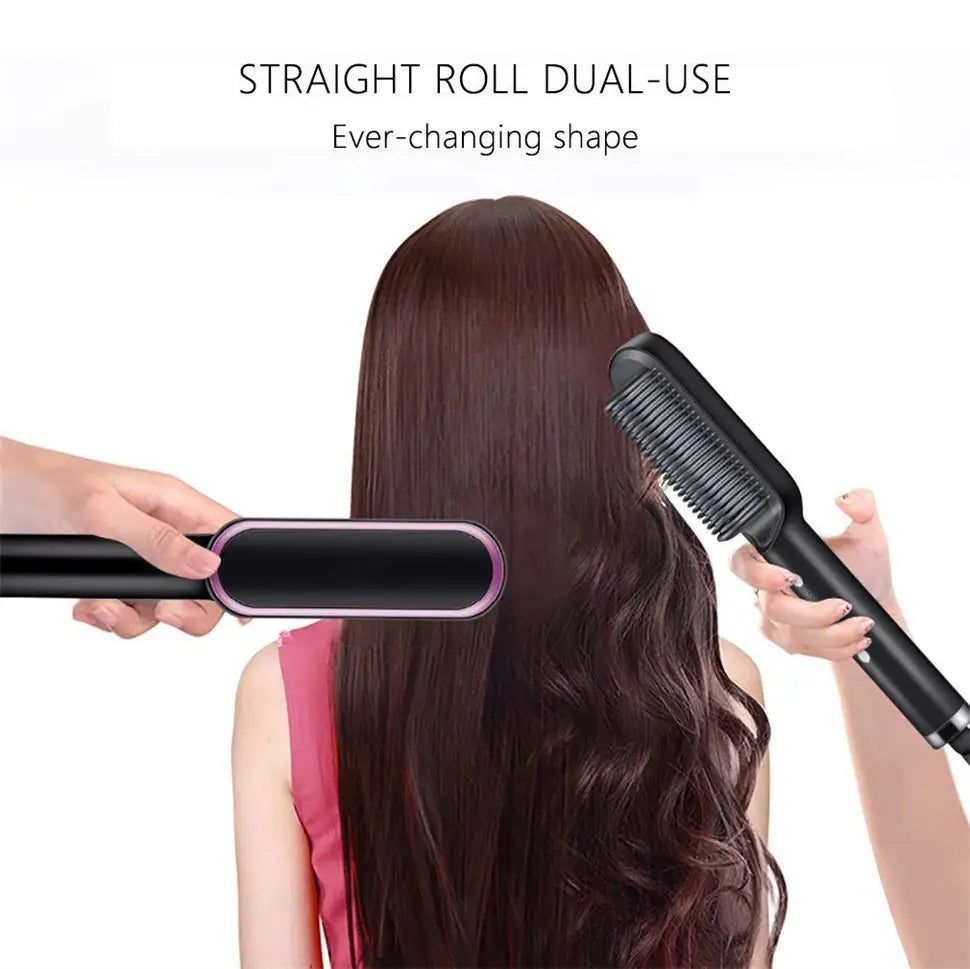 Electric Heated Hair Styler with Anti-Scald Design